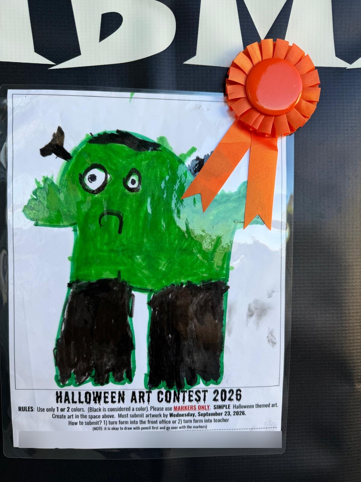 Halloween Art Contest Winner 2026