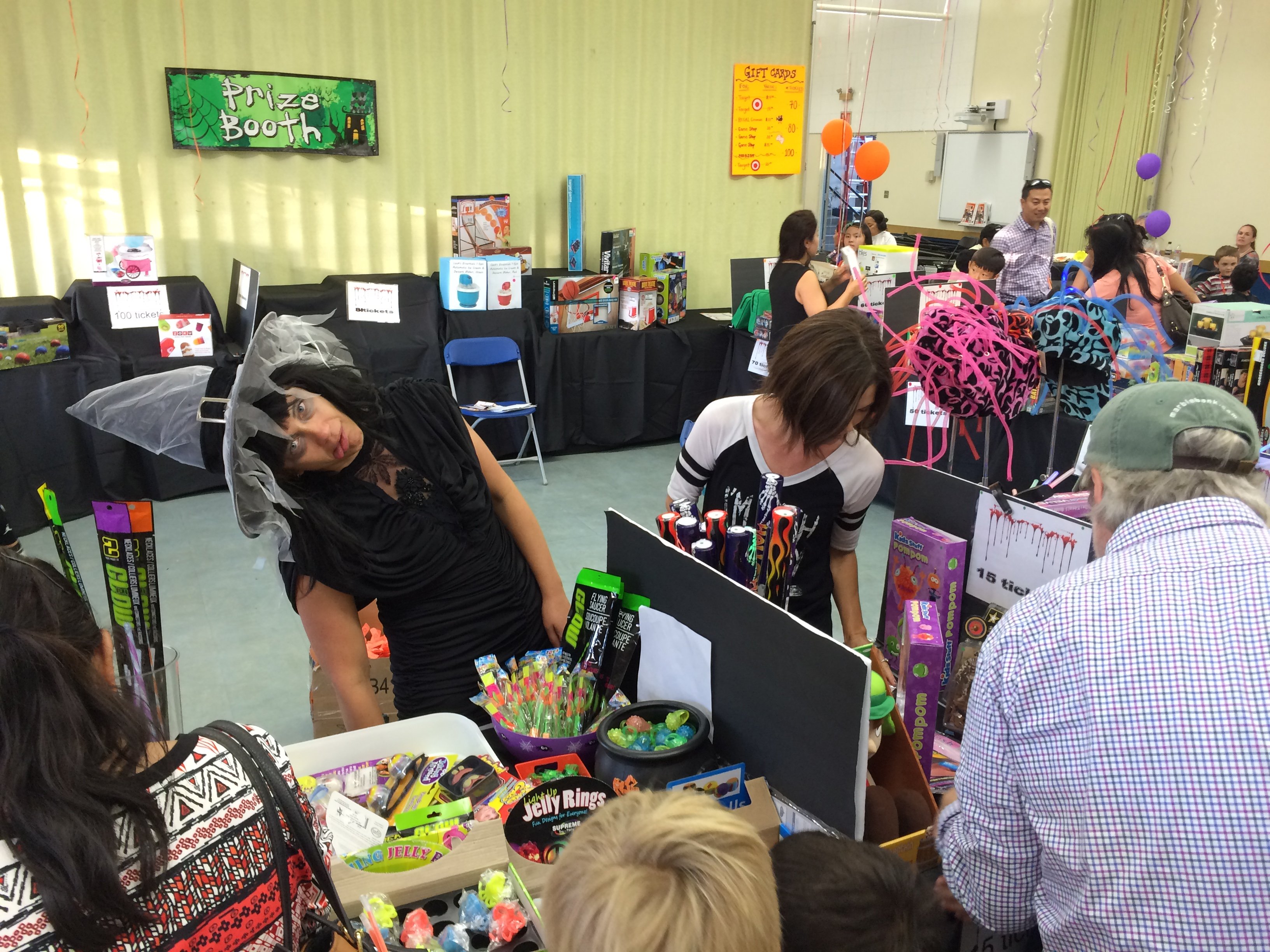 Prize booth at an MBMA Halloween event