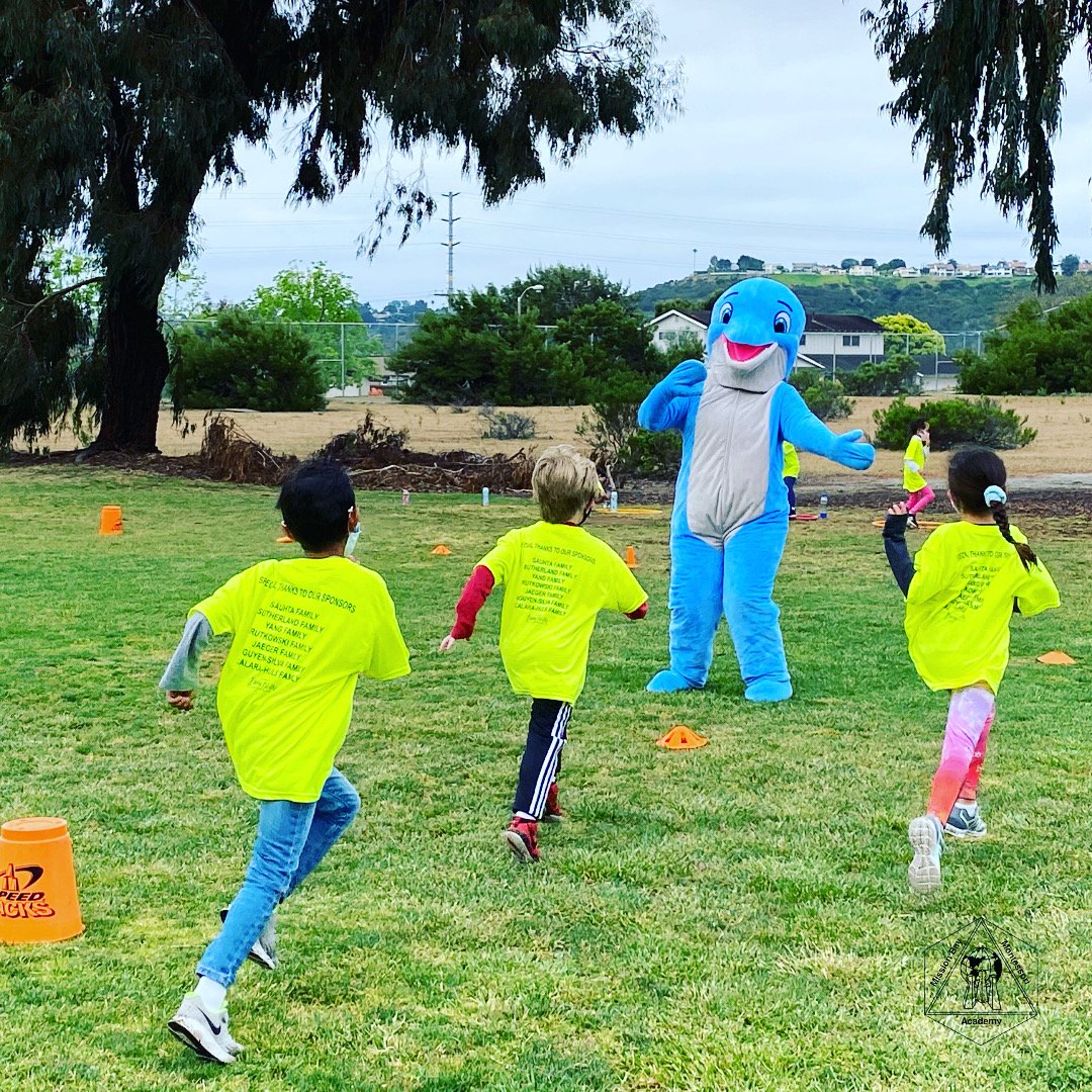 Students running at Jog-A-Thon